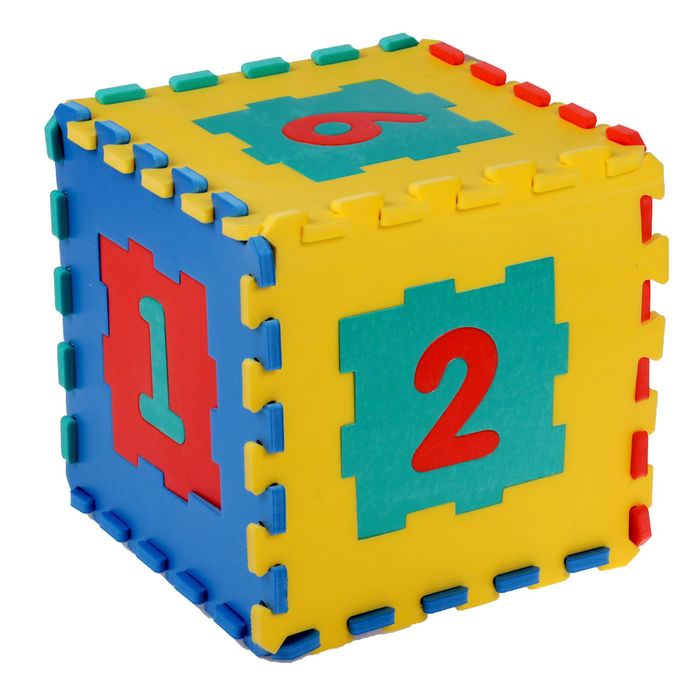 Мягкий развивающий коврик, 6 элементов