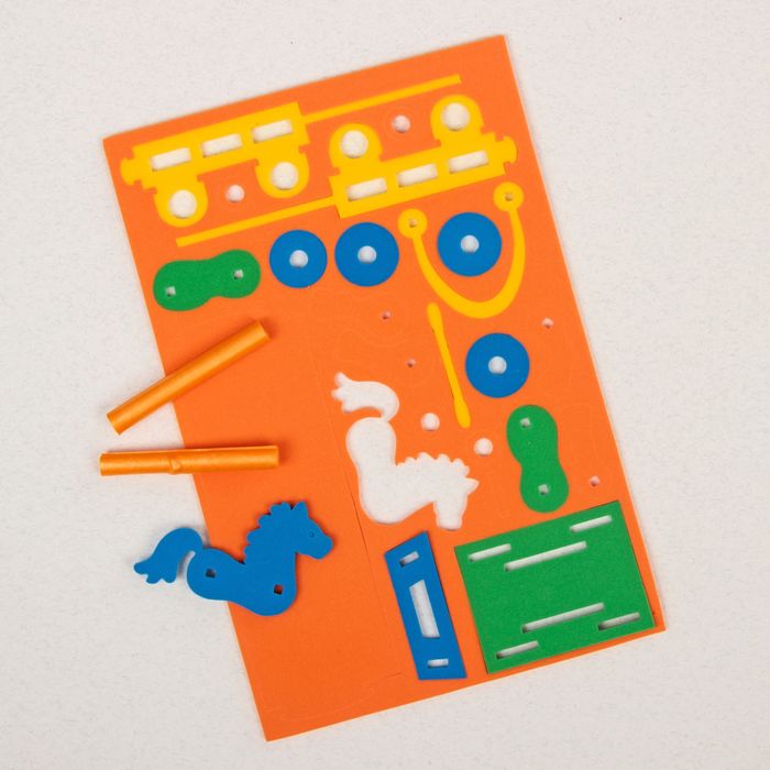 Мягкий конструктор "Повозка"