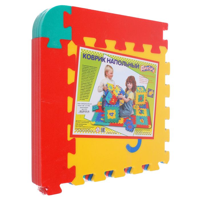 Мягкий развивающий коврик "Ассорти", 4 детали