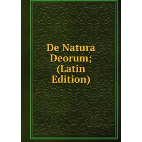 

Книга De Natura Deorum; (Latin Edition)