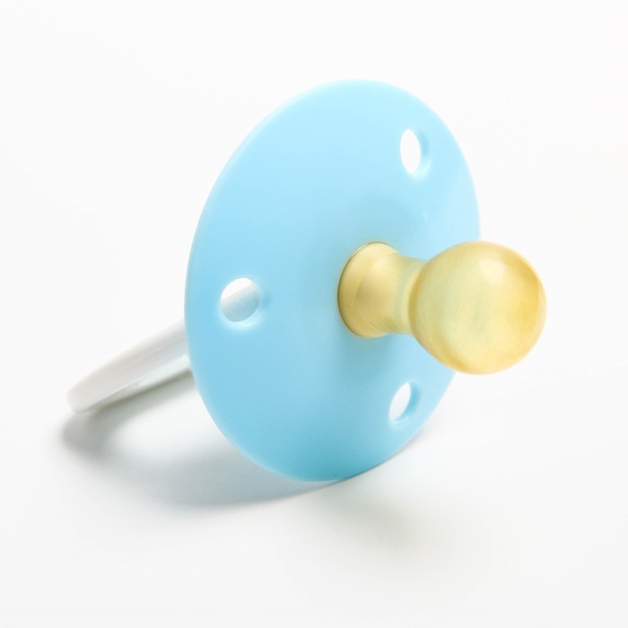 Пустышка латексная классическая «Звёздочка» с кольцом, от 0 мес., цвета МИКС