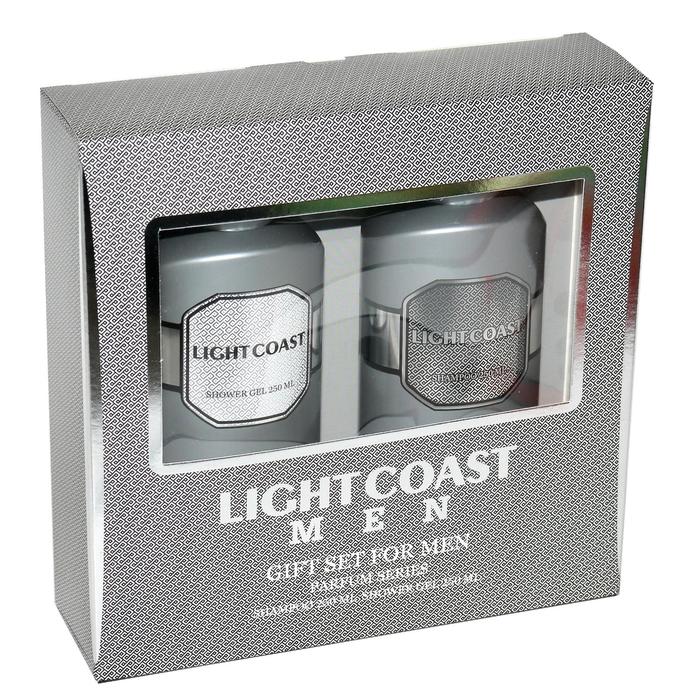 фото Подарочный набор мужской light coast men n 321: шампунь, 250 мл и гель для душа, 250 мл festiva