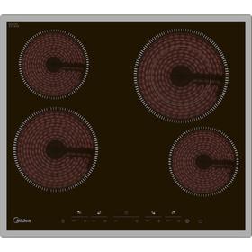 

Варочная поверхность Midea MCH64430X, электрическая, 4 конфорки, сенсор, черная