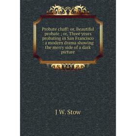 

Книга Probate chaff: or, Beautiful probate; or, Three years probating in San Francisco: a modern drama showing the merry side of a dark picture