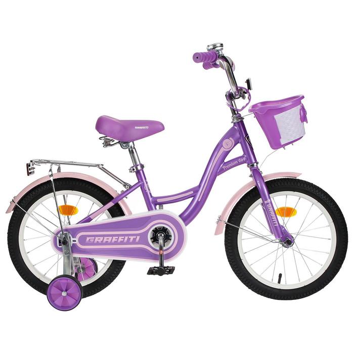 фото Велосипед 16" graffiti premium girl, цвет сиреневый/розовый