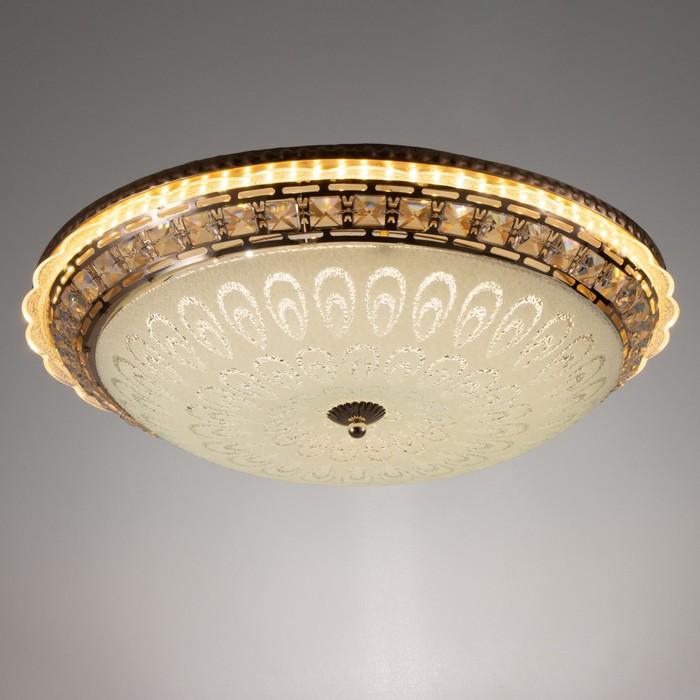 

Светильник с ПДУ 670002N LED 80Вт 3 режима 3000-6000К диммер золото 50х50х11 см BayerLux