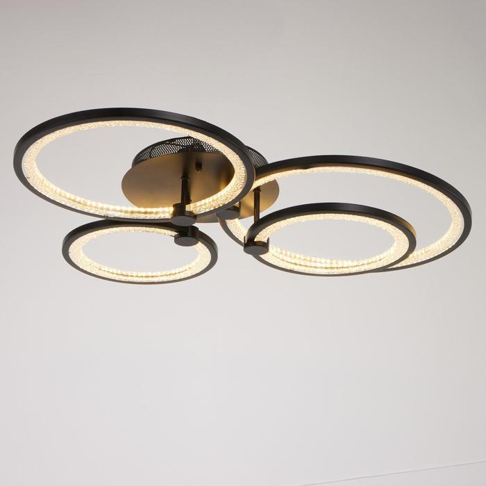 

Люстра с ПДУ 71104F/4BK LED 152Вт 3000-6000К диммер черный