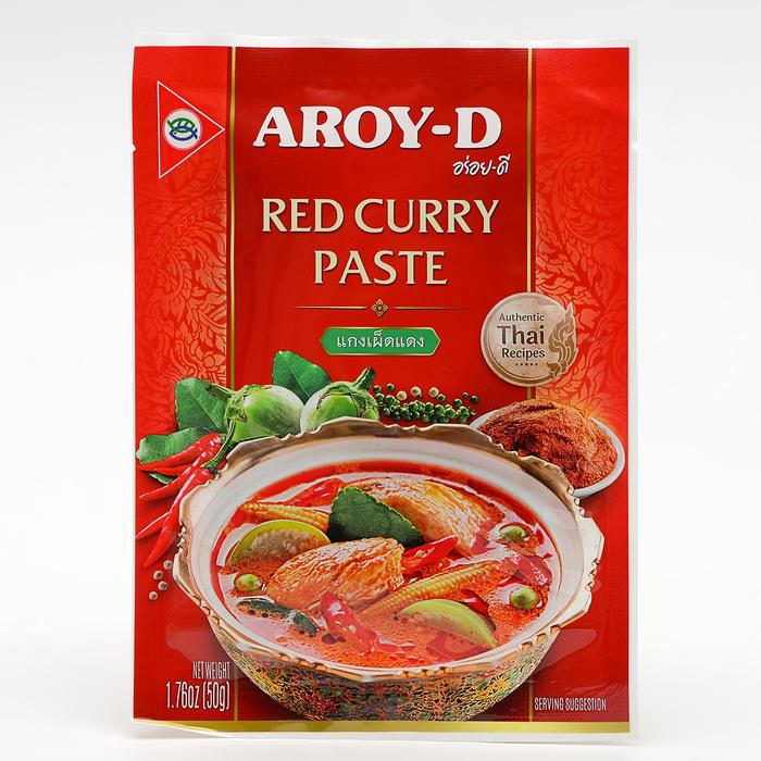 Паста AROY-D «Карри красная»‎, 50 г паста том ям aroy d кисло сладкая 400 г
