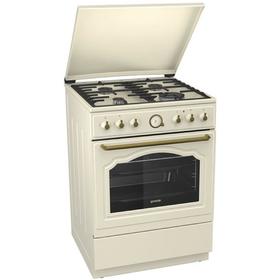 

Плита Gorenje El Classico K62CLI, комбинированная, 4 конфорки, 71 л, бежевая