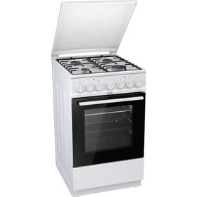 

Плита Gorenje K5241WH, комбинированная, 4 конфорки, 70 л, электрическая духовка, белая
