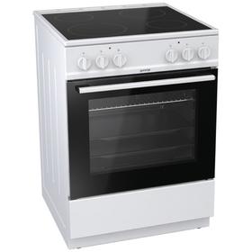 

Плита Gorenje EC6121WD, электрическая, 4 конфорки, 65 л, стеклокерамика, гриль, белая