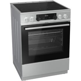 

Плита Gorenje EC6341XC, электрическая, 4 конфорки, 71 л, стеклокерамика, гриль, серебристая