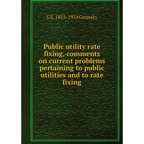 

Книга Public utility rate fixing, comments on current problems pertaining to public utilities and to rate fixing