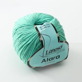 

Пряжа "Alara" 50% египетский хлопок, 50% акрил 140м/50гр (915 зелень)