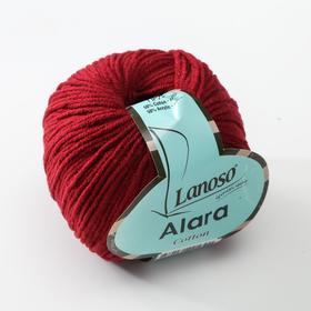 

Пряжа "Alara" 50% египетский хлопок, 50% акрил 140м/50гр (957 бордо)