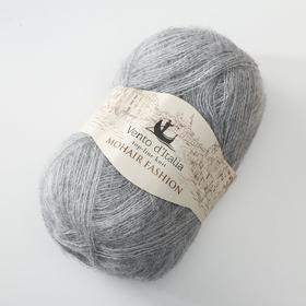 

Пряжа "Mohair Fashion" 35% мохер, 28% мериносовая шерсть, 37% нейлон 550м/100гр (03 св.сер)