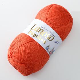 

Пряжа "Papillon 100" 50% хлопок, 50% вискоза 420м/100гр (906 алый)