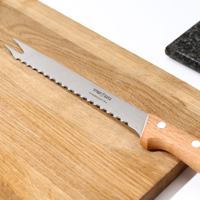 фото Нож для замороженных продуктов «ретро», 30,5 см, лезвие 17,5 см труд вача
