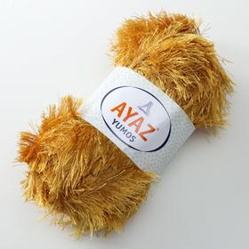 

Пряжа "Травка Ayaz" 100% полиэстер 140м/100гр (1111 горчица)