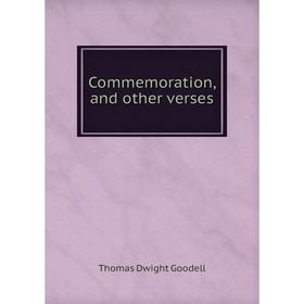 

Книга Commemoration, and other verses