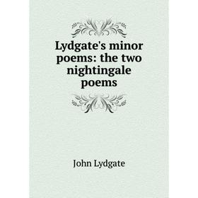 

Книга Lydgate's minor poems: the two nightingale poems