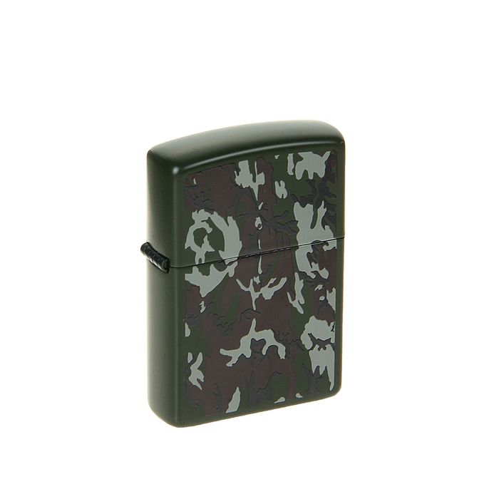 Зажигалка «Хаки» в металлической коробке, с кремнием, бензин