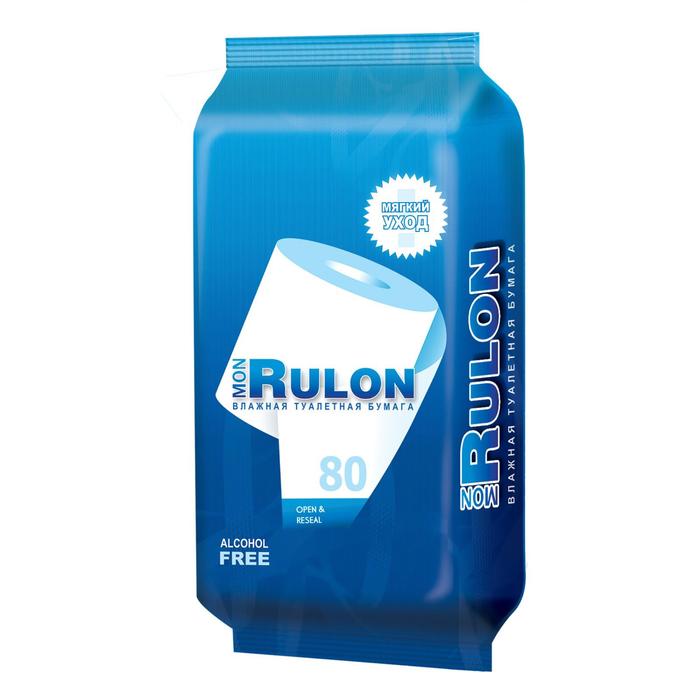 цена Туалетная бумага Mon Rulon, влажная, 80 шт.