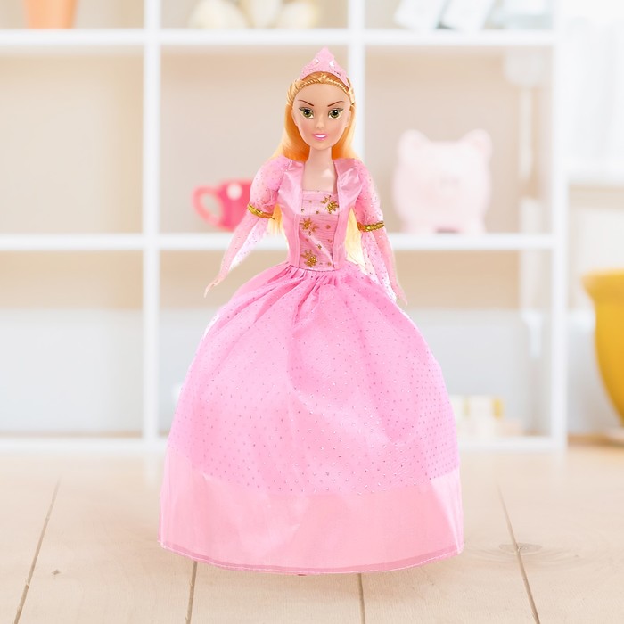 Кукла модель "Елизавета" с короной, в пышном платье, МИКС