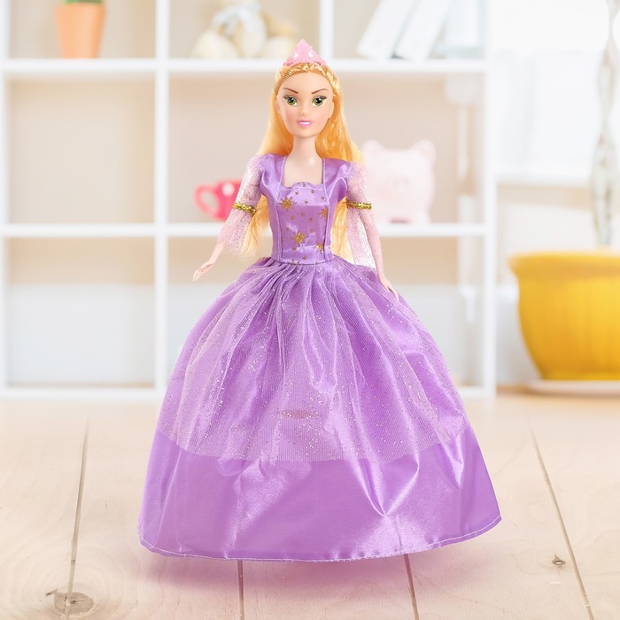 Кукла модель "Елизавета" с короной, в пышном платье, МИКС