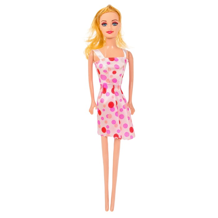 Кукла модель "Лена" в платье, МИКС