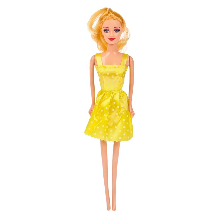 Кукла модель "Лена" в платье, МИКС