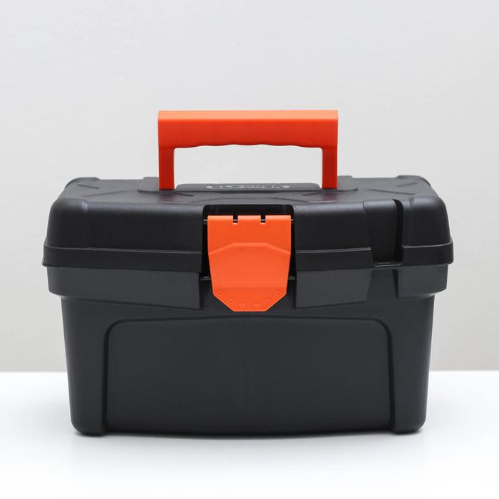 Ящик для инструментов Plastic Centre Master Economy, 12 л, чёрный оранжевый