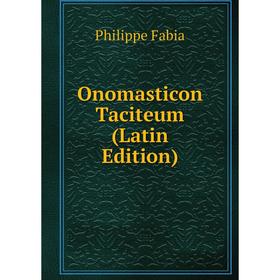 

Книга Onomasticon Taciteum