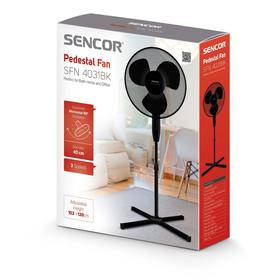 

Вентилятор Sencor SFN 4031BK, напольный, 40 Вт, 3 скорости, чёрный