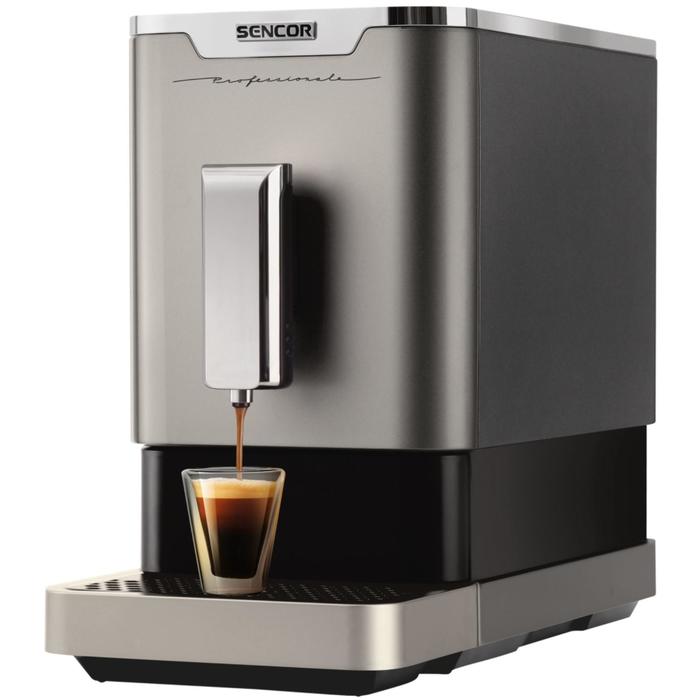Кофемашина Sencor SES 7010NP, автоматическая, 1470 Вт, 1.1 л, серебристая