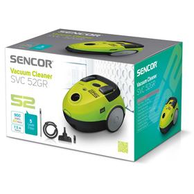 

Пылесос Sencor SVC 52GR, 700 Вт, 1.5 л, зеленый
