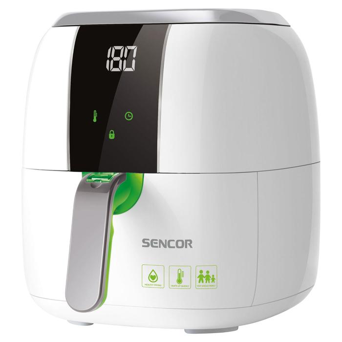 Фритюрница Sencor SFR 5320WH, 1400 Вт, 3 л, до 200°C, белая