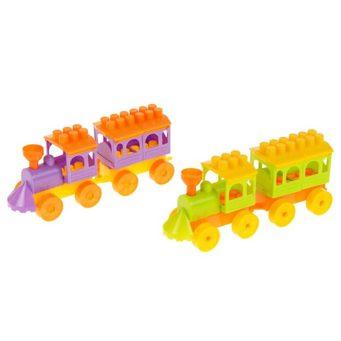 Конструктор &quot;Паровозик Малыш 3&quot;, цвета МИКС