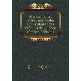 

Книга Mandements: lettres pastorales et circulaires des évêques de Québec