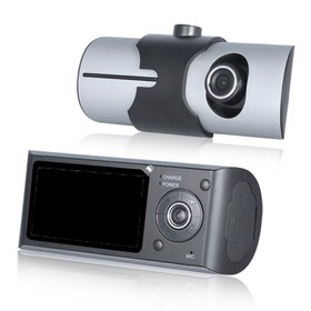 Видеорегистратор 2 камеры с GPS, HD 1280×480P, TFT 2.7, обзор 132°
