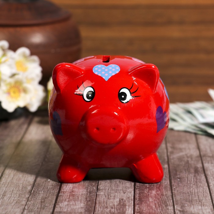 Копилка "Поросенок" разноцветная