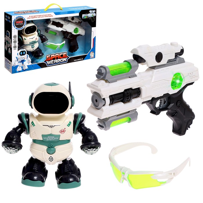 Набор игровой «Космический герой»: очки, робот, пистолет набор игровой космический герой маска робот пистолет микс