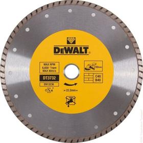 

Диск алмазный отрезной Dewalt DT3732, турбо сегментный сухой рез, универсальный, 230х22.2 мм 62540
