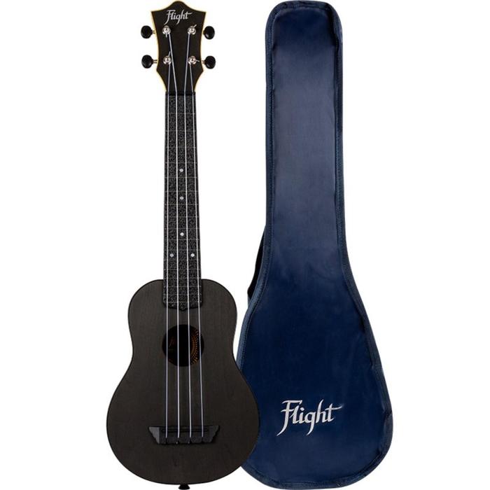 

Укулеле FLIGHT TUSL 35 BK - Travel, LONG NECK, сопрано, черная, пластик