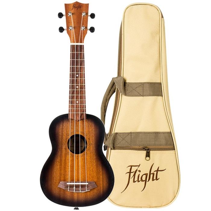 

Укулеле FLIGHT NUS380 AMBER сопрано, санберст, корпус - сапеле