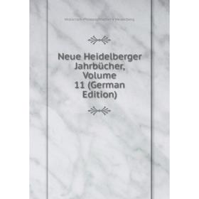 

Книга Neue Heidelberger Jahrbücher, Volume 11