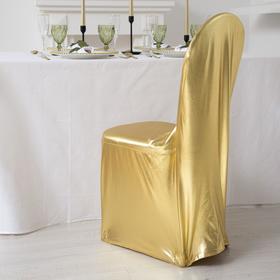 Чехол на стул, цв.золото, 90*40*40 см, 100% п/э Ош