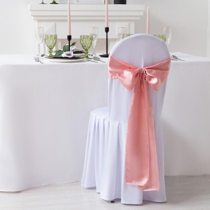 Декор для стула, цв.розовый, 14275 см, 100 пэ