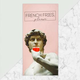Полотенце 'French fries' 70х146 см, 100% хлопок  160гр/м2 Ош