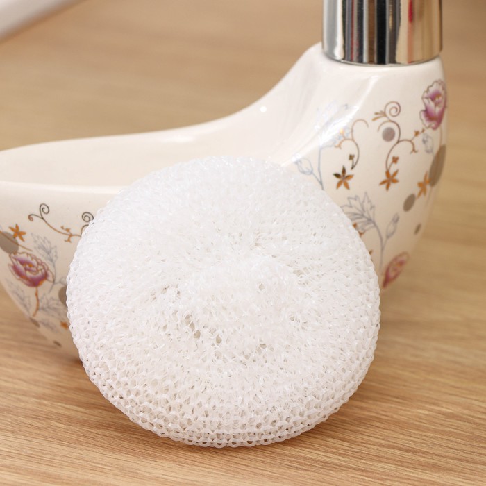 Дозатор для моющего средства 200 мл с подставкой для губки "Вечерний звон"